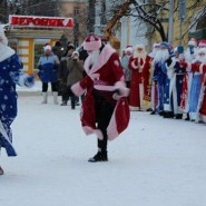 Парад Дедов Морозов фотографии
